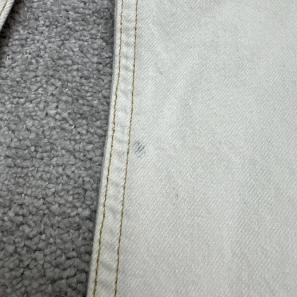 BDG Urban Outfitters Cowbuy Wide Leg Denim Jeans Womens 25 Off White High Rise